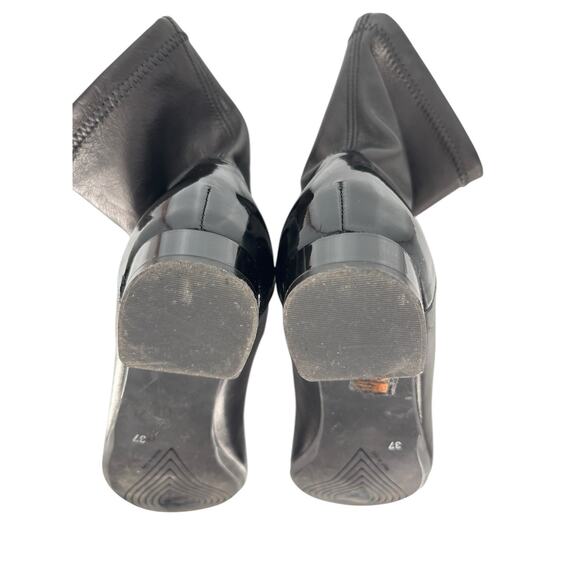 La babe Women’s Ankle Bootie Stretch Italy Designer Size 37 Cap Toe - Picture 6 of 12